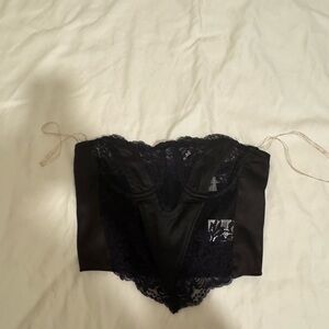Princess Polly Black Lace Bustier